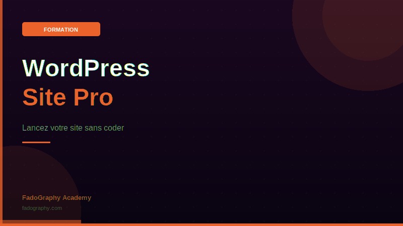 Créer son site avec WordPress