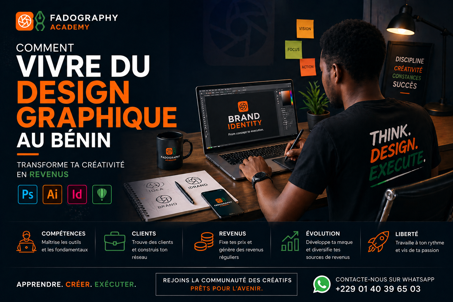 Comment vivre du design graphique au Bénin