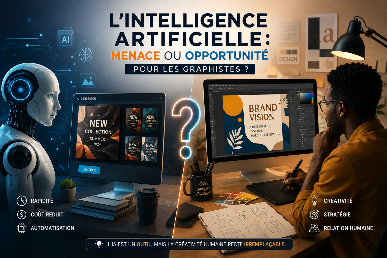 Intelligence artificielle : menace ou opportunité pour les graphistes ?