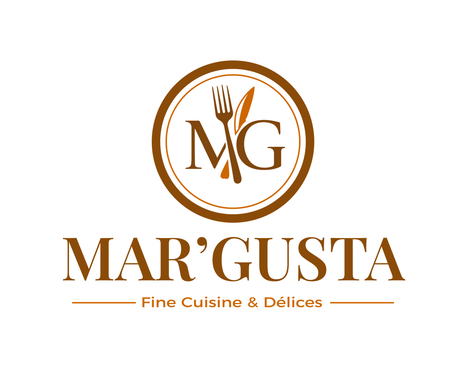 Conception de l’Identité Visuelle de MAR'GUSTA Fine Cuisine & Délices